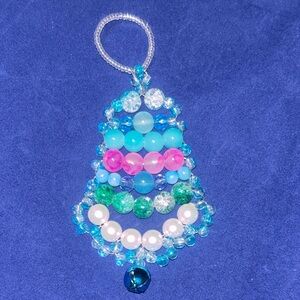 Colorful Beaded Holiday Ornament